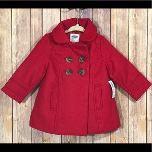 NWT Old Navy vibrant red peacoat ❤️❤️❤️